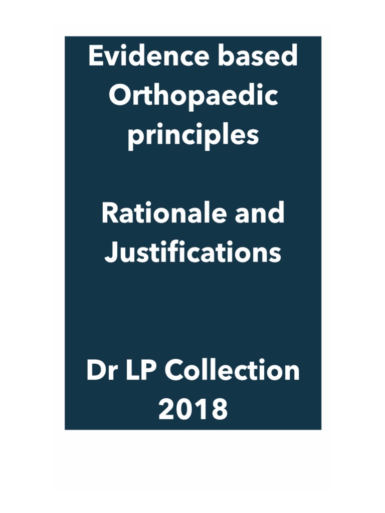 Evidence Based Orthopaedics | PDF | Spinal Cord Injury | Placebo