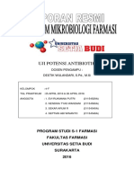 Uji Potensi Antibiotik Menggunakan Escherichia coli