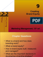 Creating Brand Equity: Marketing Management, 13 Ed
