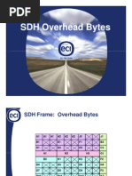 SDH Overhead Bytes