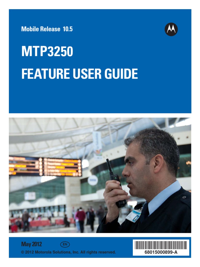 Walkie Motorola Tetra MTP3250 Manual | PDF | Trademark | Icon (Computing)