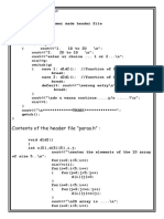 Contents of The Header File "Paras.h"