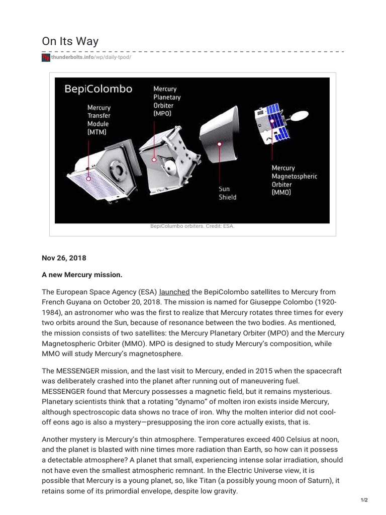 Thunderbolts InfoOn Its Way PDF Mercury