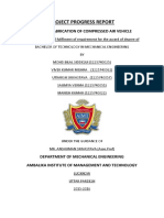 Project Progress Report: Design & Fabrication of Compressed Air Vehicle