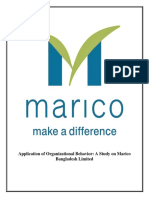 Application of Organizational Behavior: A Study On Marico Bangladesh Limited