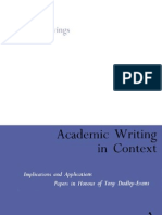 Academic Writing in Context