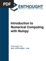 Enthought: Introduction To Numerical Computing With Numpy