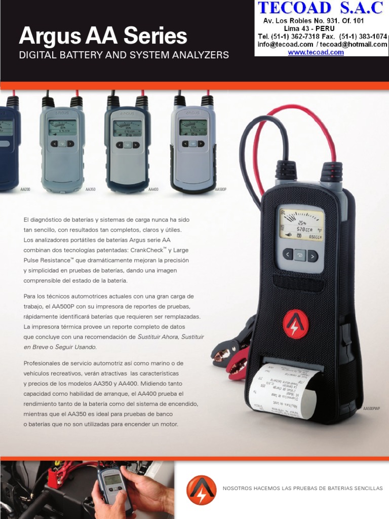 ARGUS AABrochure Spanish | PDF | Electricidad | Bienes manufacturados