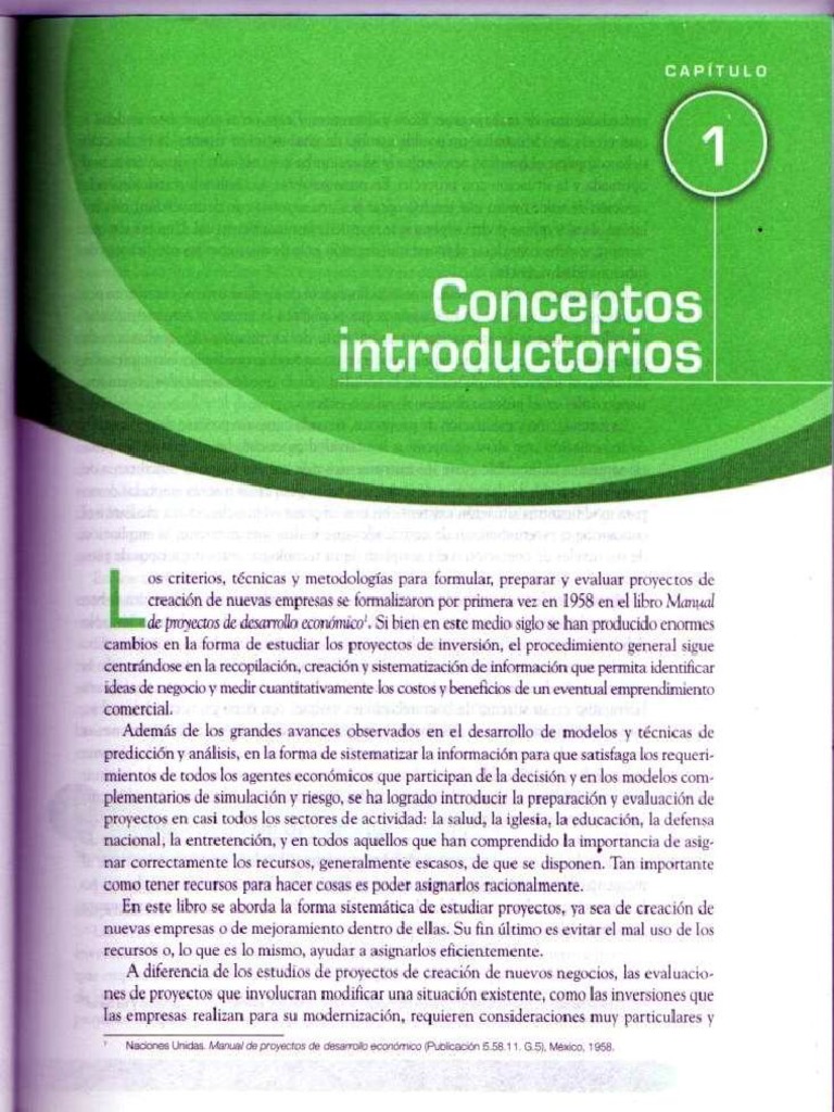 Nassir Sapag 2007 Proyectos de Inversion Formulacion y Evaluacion. Cap 1 Pag. 1537 PDF PDF