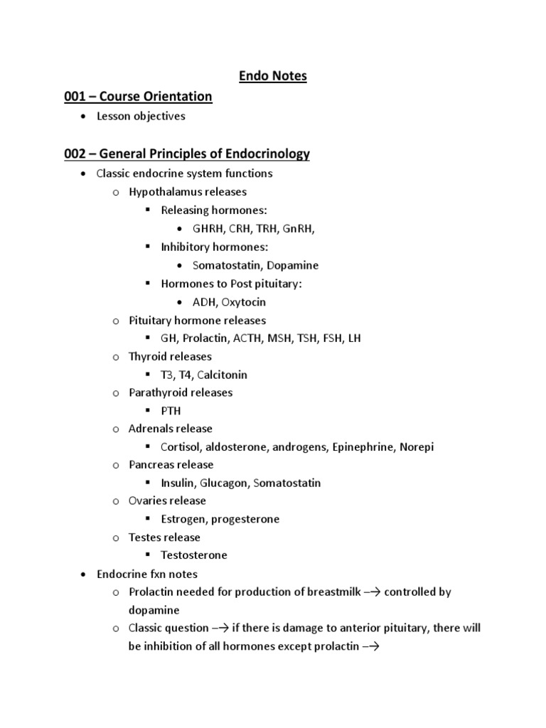 Endocrinology Principles Guide | PDF | Thyroid | Thyroid Stimulating ...