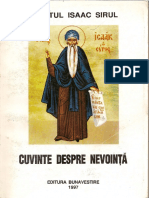 (Sfantul Isaac Sirul) Cuvinte Despre Nevointa