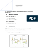 EXPERIMENTO Nº3 Del Diodo Zener