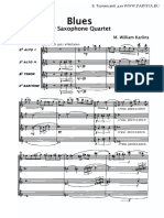 Blues For Quartet Sax-Score PDF