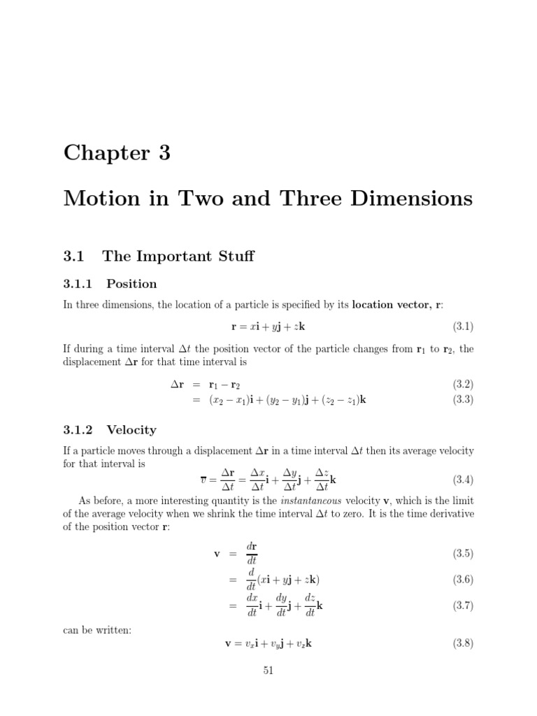 Motion in Two Dimension PDF | PDF | Acceleration | Trigonometric Functions