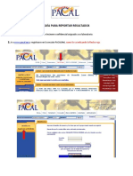 Guia para Reportar Resultados
