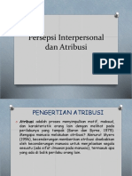 Persepsi Interpersonal Dan Atribusi