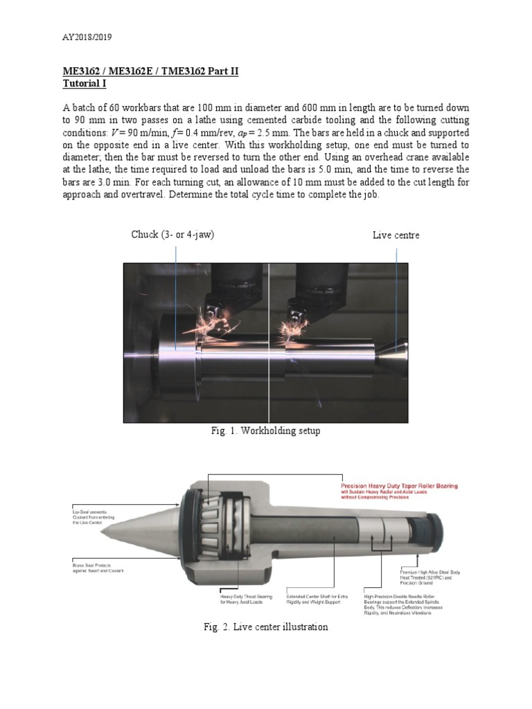 Total Cycle Time for Turning Workbars | PDF | Teaching Methods & Materials