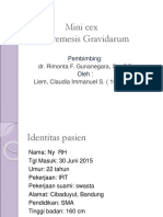 Mini Cex - Hiperemesis Gravidarum