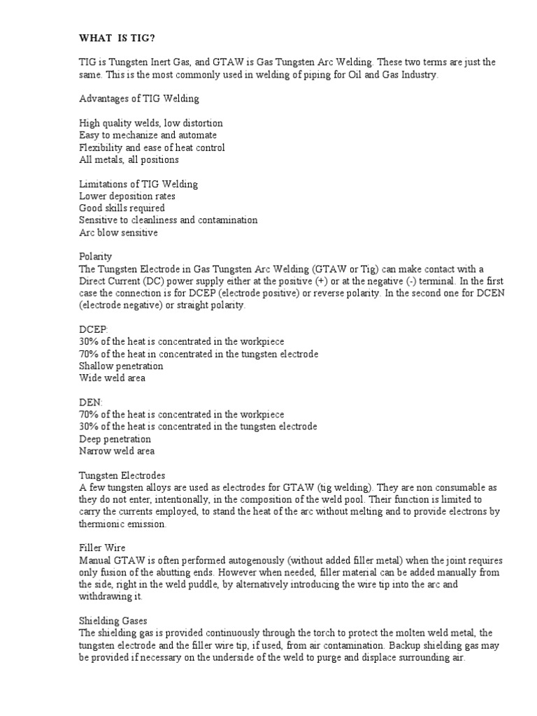 What Is Tig | PDF