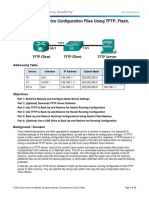 10.3.1.10 Lab - Managing Device Configuration Files Using TFTP, Flash, and USB