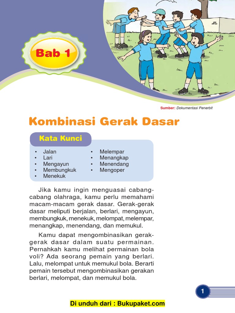 Penjaskes Kelas 3 Mi Sd Bab 1 Kombinasi Gerak Dasar Pdf