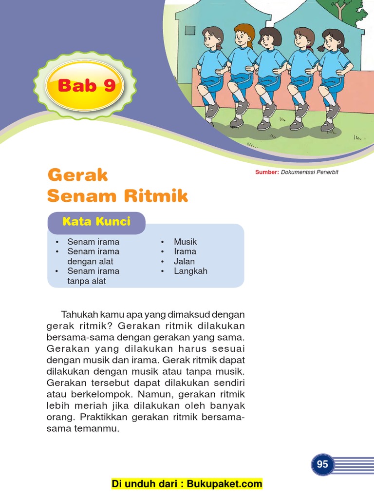Penjaskes Mi Sd Kelas 3 Bab 9 Gerak Senam Ritmik