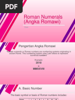 Roman Numerals (Angka Romawi) : Oleh