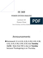 EE 369 POWER SYSTEM ANALYSIS Lecture 14 Power Flow