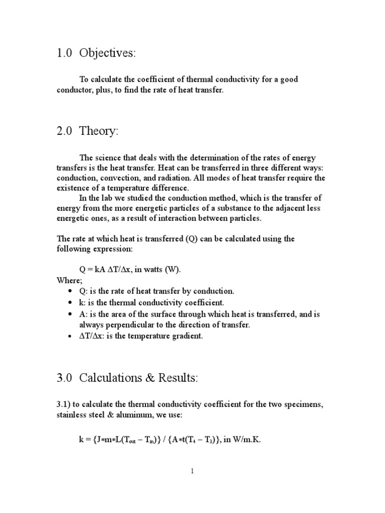 Thermal Conductivty | PDF | Thermal Conduction | Heat Transfer