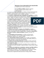 Reglas de Ortografía Para El Uso Adecuado de Las Mayúsculas