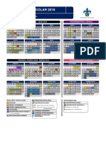 Calendario Escolarizado 2018 PDF