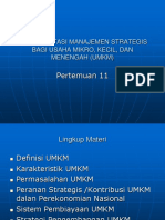 Manajemen Strategik UMKM 1