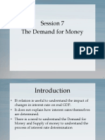 Session 7 (Demand For Money)