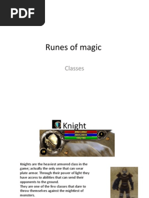 Classes Knight