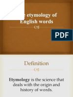 Etymology of English Words