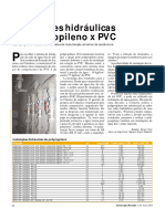 Ed. 34 - Mai-2004 - Instalações Hidráulicas de Polipropileno x PVC