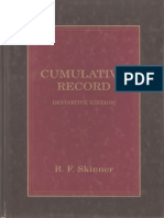 B. F. Skinner. Cumulative Record (1999)