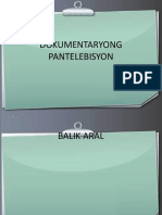 Dokumentaryong Pantelebisyon COT