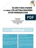 Defisiensi Zinc Pada Pasien Stomatitis Aftosa Rekuren