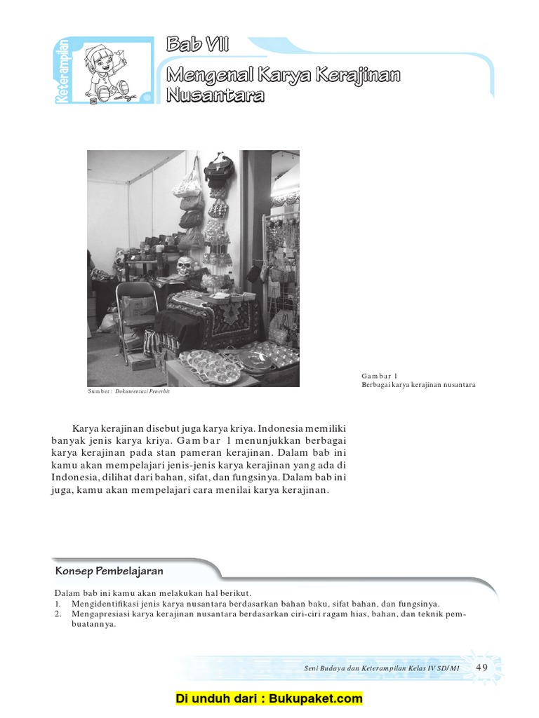 Bab 7 Mengenal Karya Kerajinan Nusantara