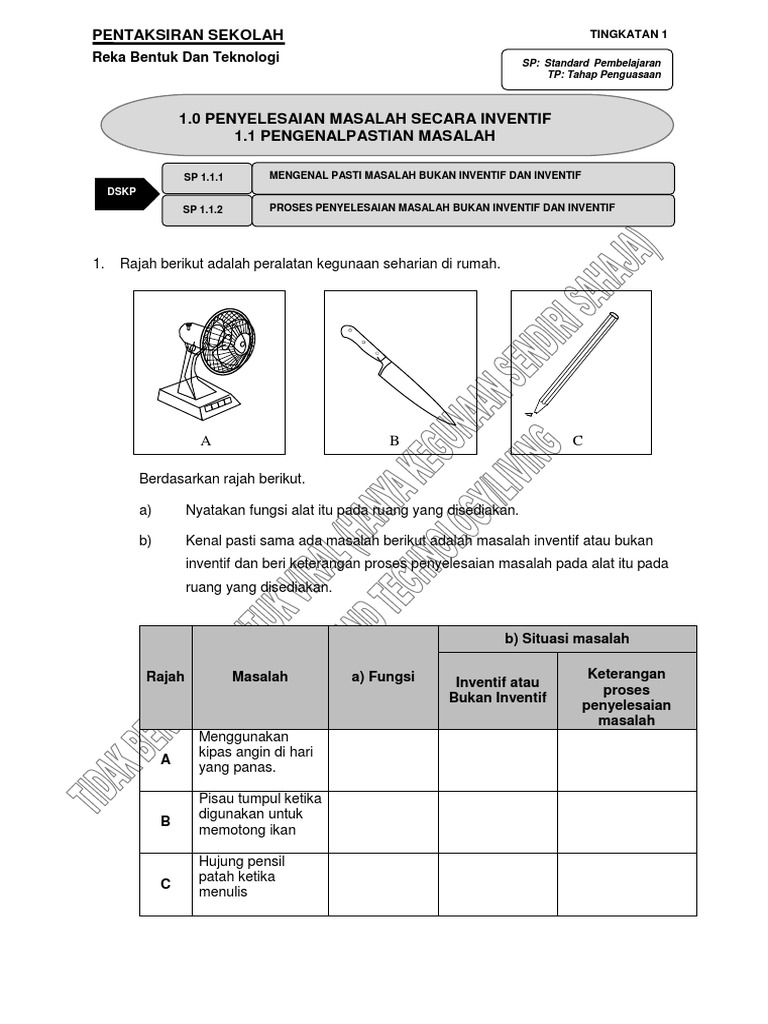 Bab 1.0 Masalah Inventif | PDF