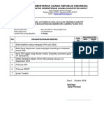 Lembar Checklist Usulan Insentif Guru 2018