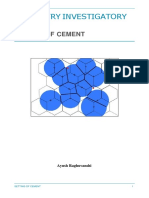 Chemistry Investigatory Project: Setting of Cement