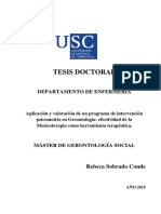 TESIS DODCTORAL Comparación Del Efecto de Una Intervención Con Musicoterapia para Mujeres Con Cáncer de Mama