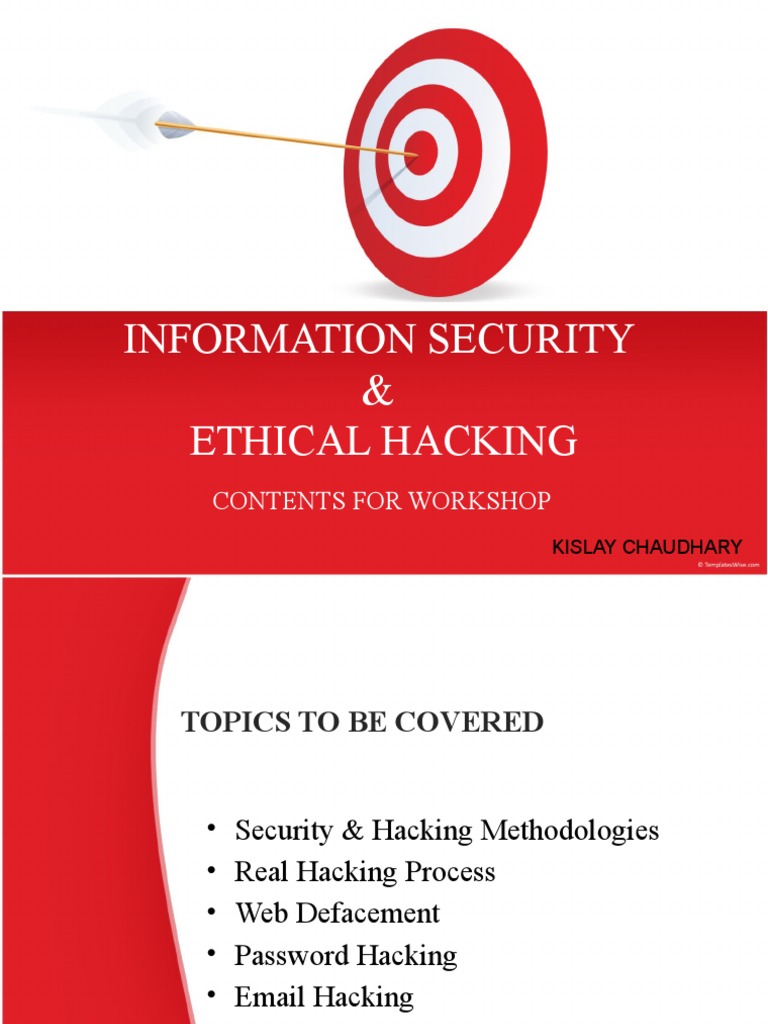 Information Security & Ethical Hacking Workshop | PDF | Technology ...