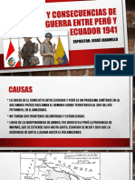 Causas y Consecuencias de La Guerra Entre Perú 1941