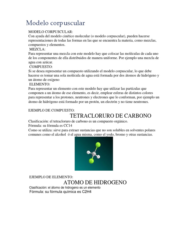 Modelo Corpuscular | PDF