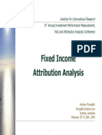 Fixed Income Attribution Analysis