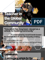 Teacher in The Global Community