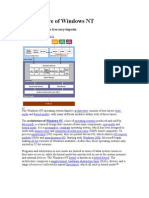 Architecture of Windows NT